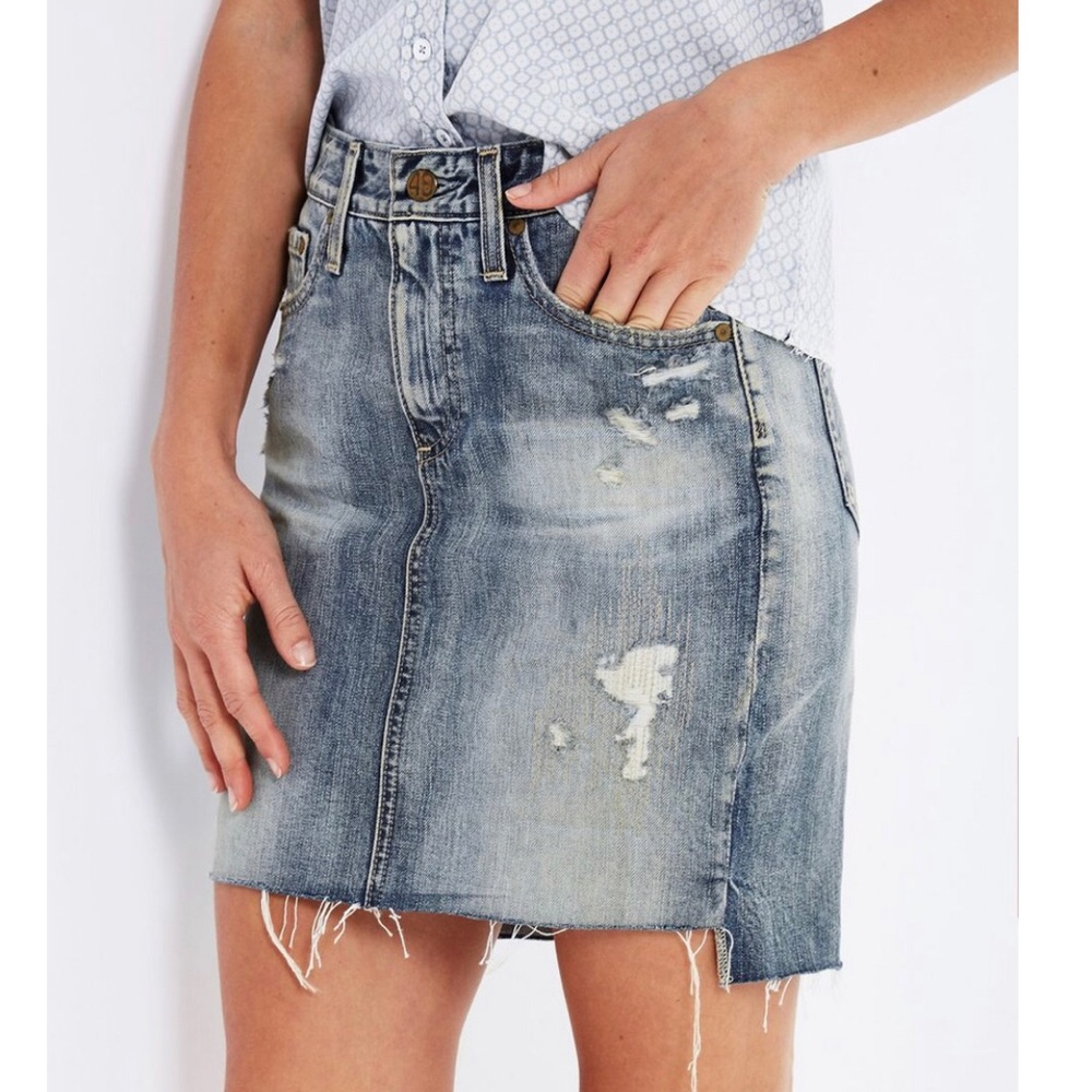 AG The Erin Pencil Denim Skirt Size 27